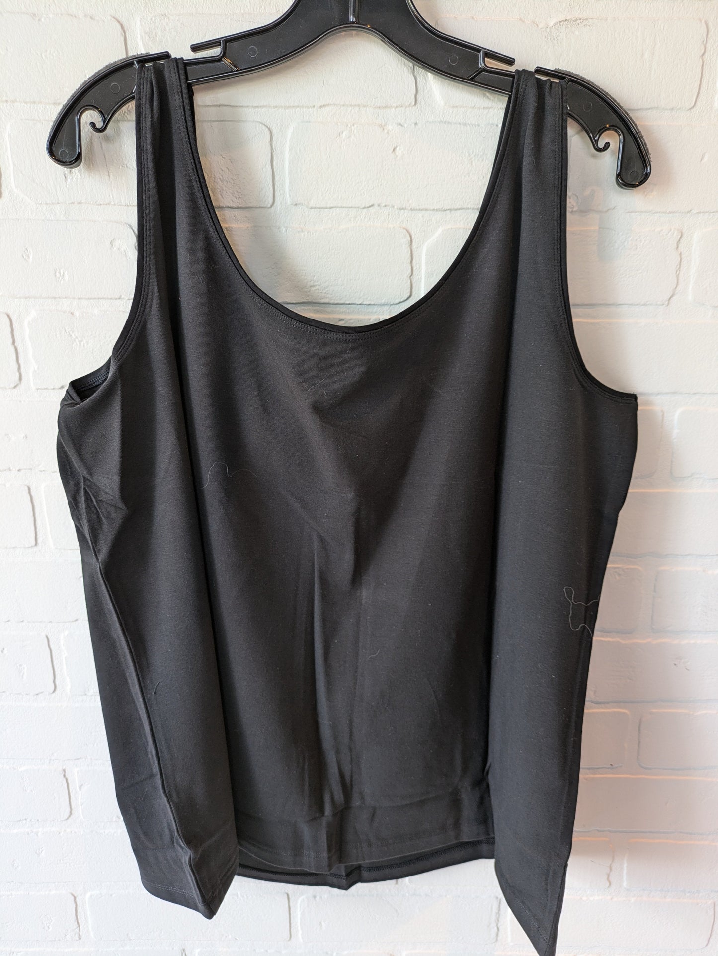 Top Sleeveless Basic By Talbots In Black, Size: 2x