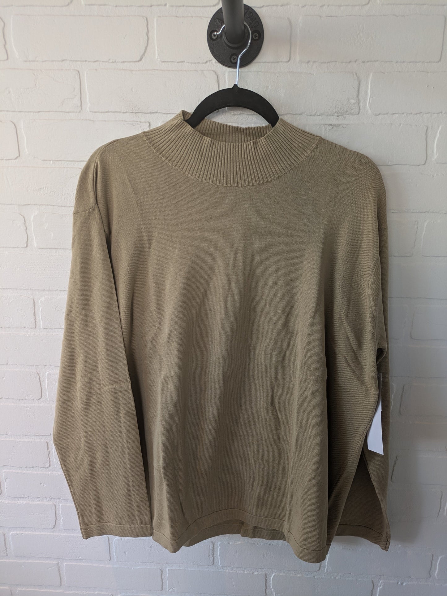 Sweater By Talbots In Tan, Size: 2x