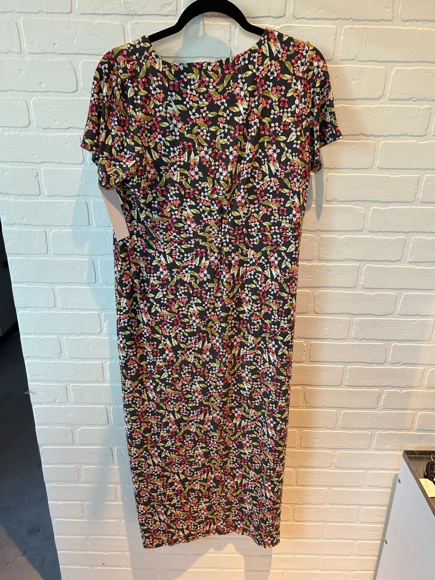 Dress Casual Maxi By J. Jill In Grey & Pink, Size: M