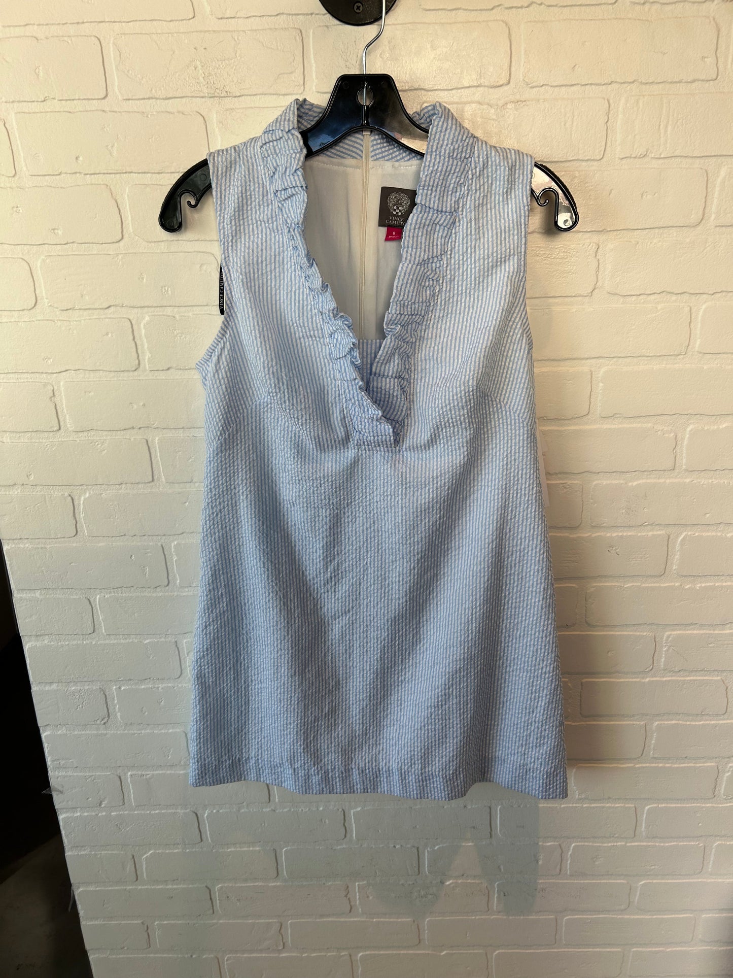 Dress Casual Short By Vince Camuto In Blue & White, Size: M