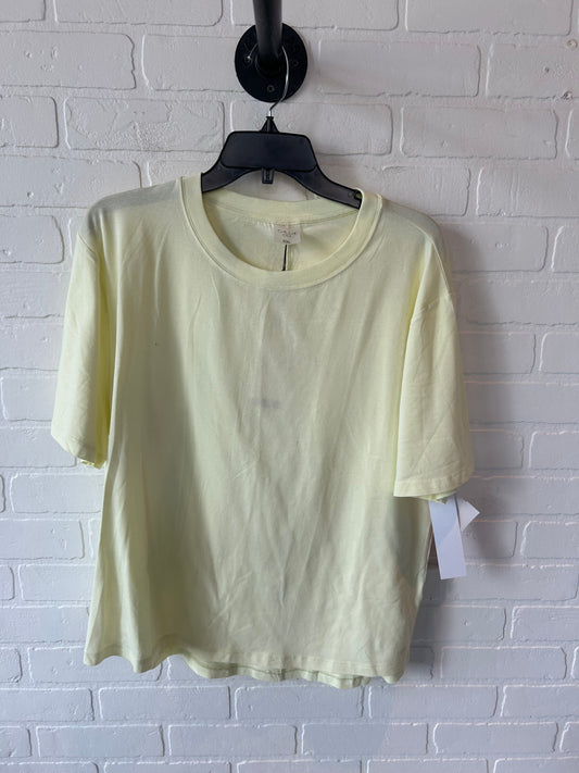 Athletic Top Short Sleeve By Calia In Yellow, Size: Xxl