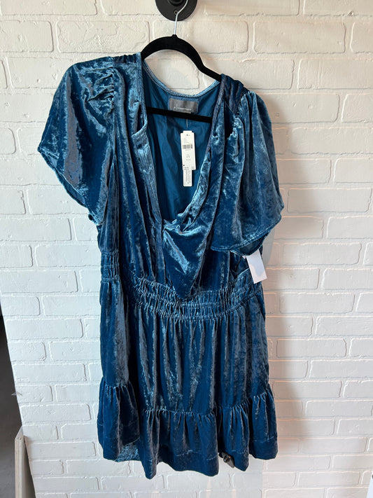 Dress Party Short By Anthropologie In Blue, Size: 2x