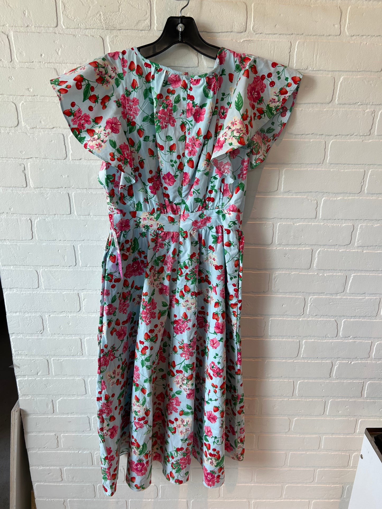 Dress Casual Midi By Ann Taylor In Blue & Pink, Size: Xs