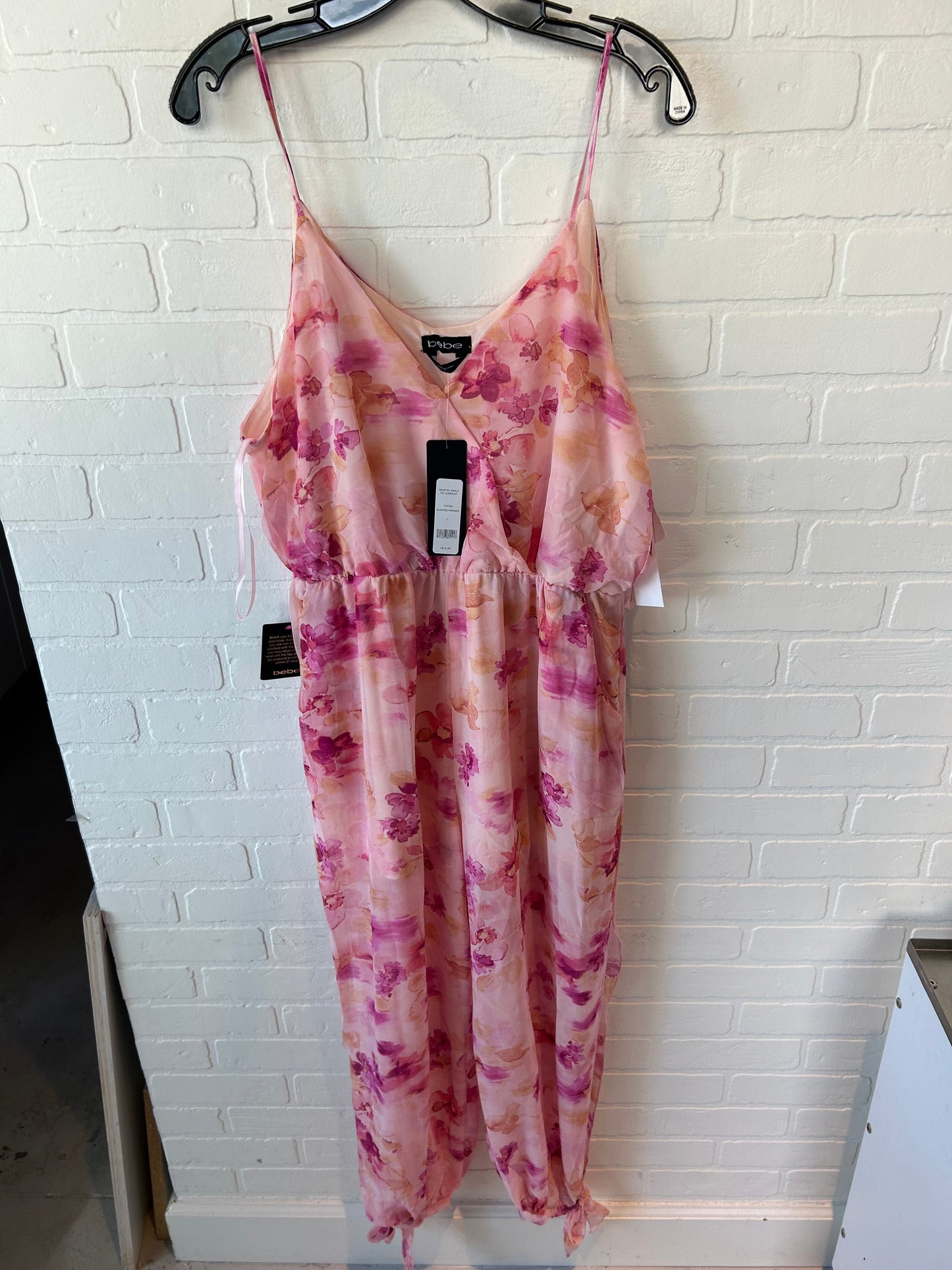 Jumpsuit By Bebe In Pink, Size: L