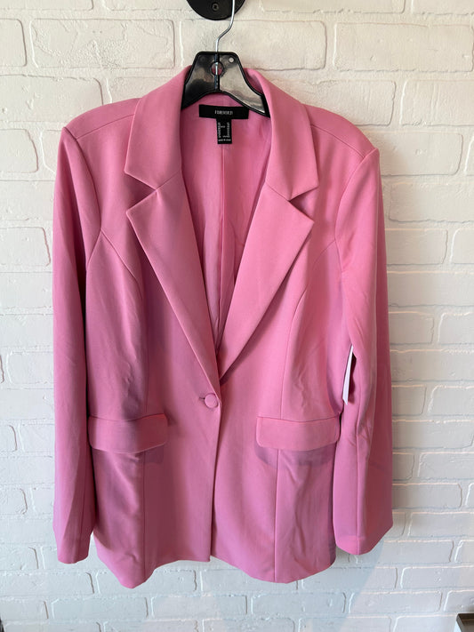 Blazer By Forever 21 In Pink, Size: Xl