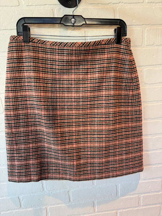 SKIRT MINI & SHORT TALBOTS in BROWN & PINK, Size: 10PETITE