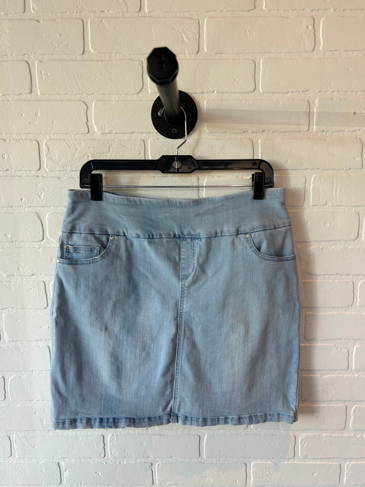 Skirt Mini & Short By Sc & Co In Blue Denim, Size: 12