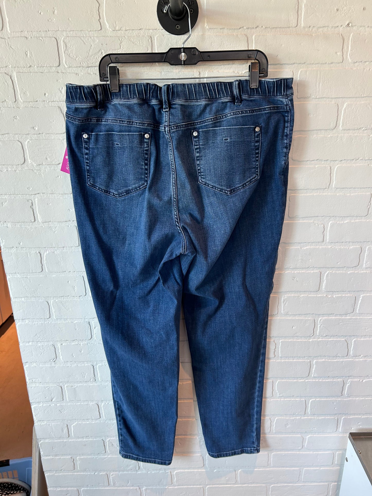 Jeans Straight By J. Jill In Blue Denim, Size: 18