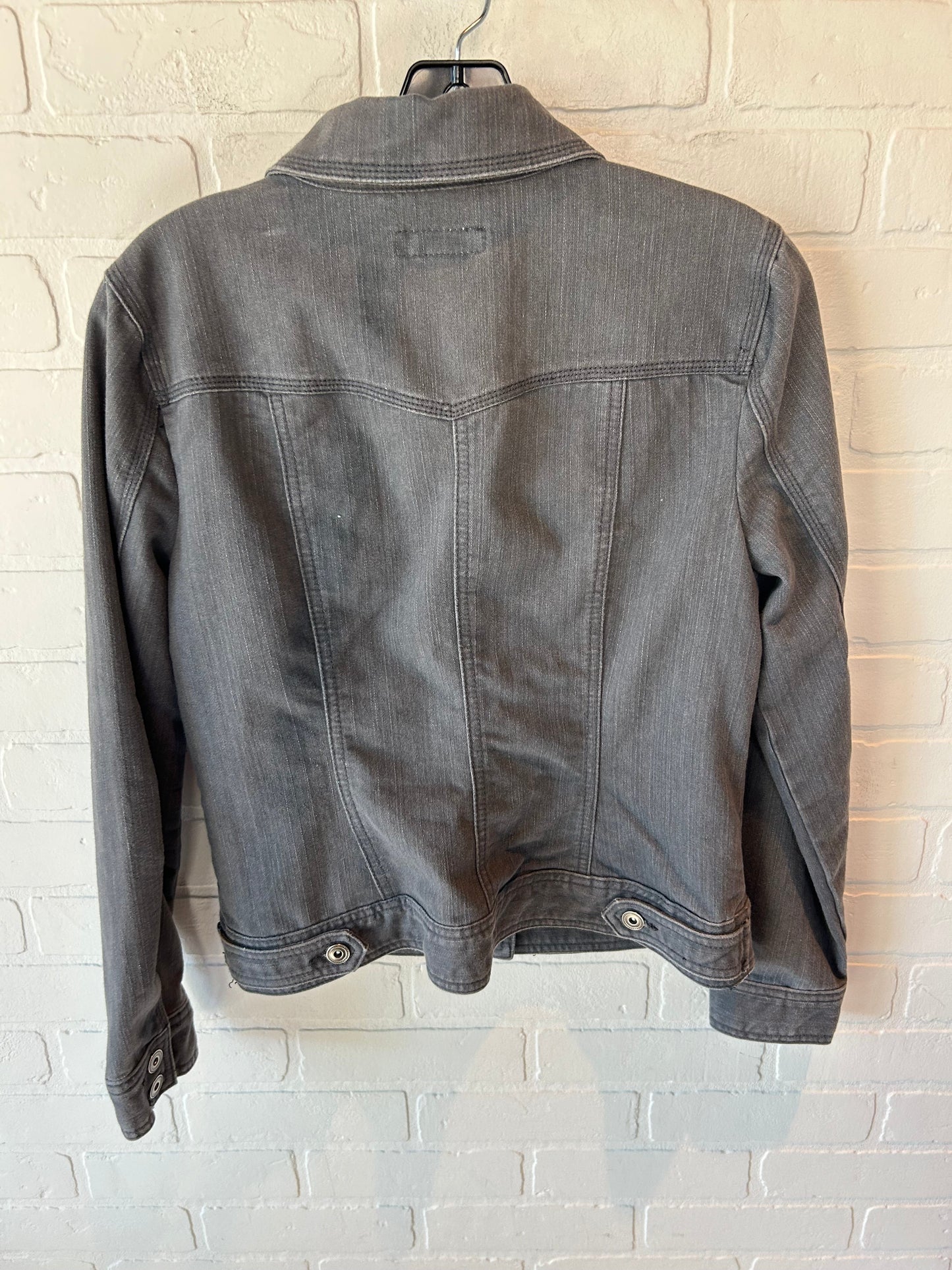 Jacket Denim By Christopher And Banks In Grey Denim, Size: S