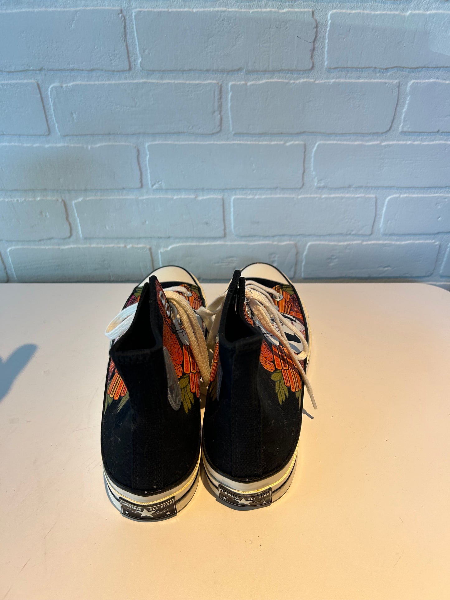 Shoes Sneakers By Converse In Black & Orange, Size: 11