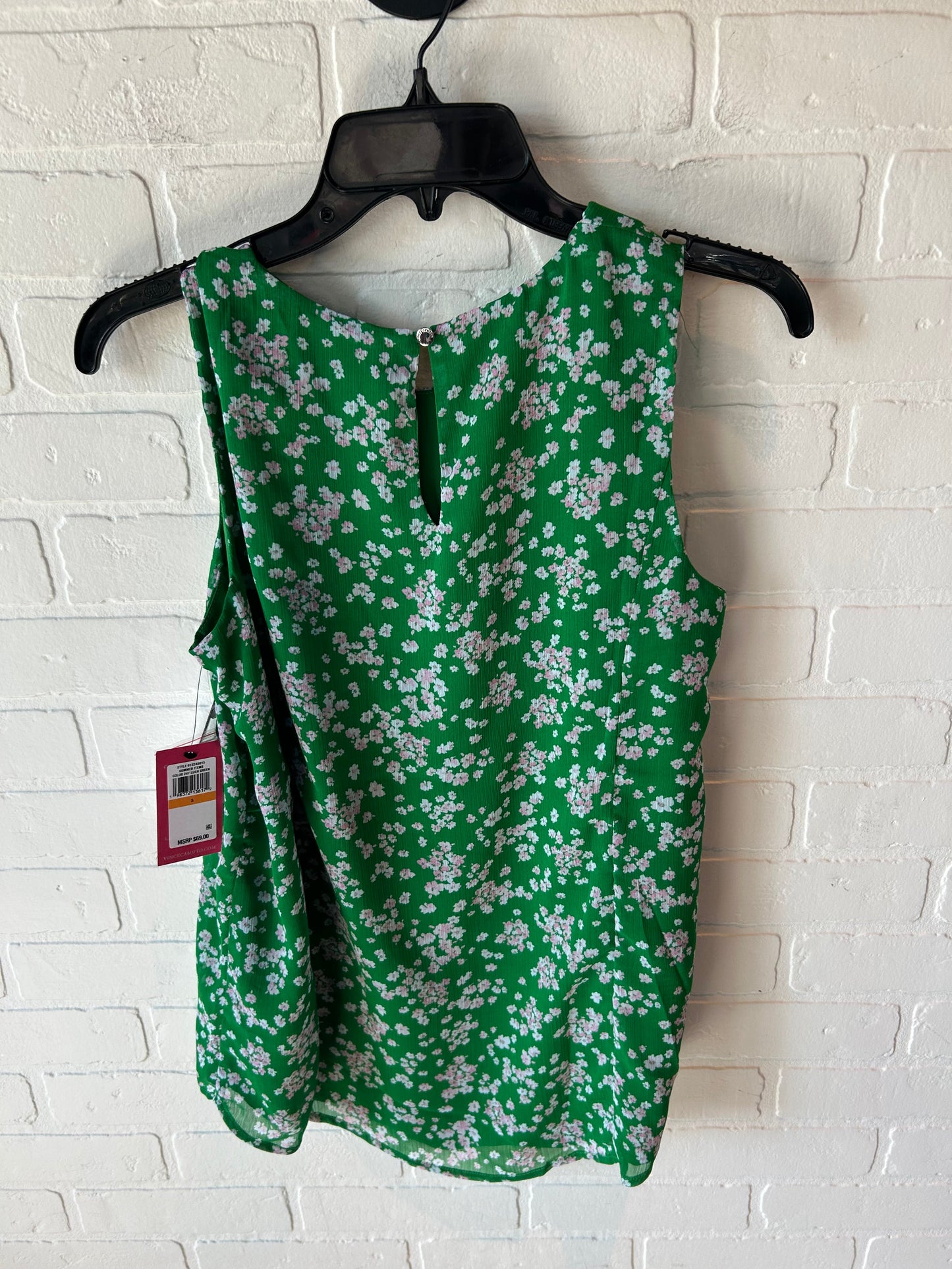 Top Sleeveless By Vince Camuto In Green, Size: S