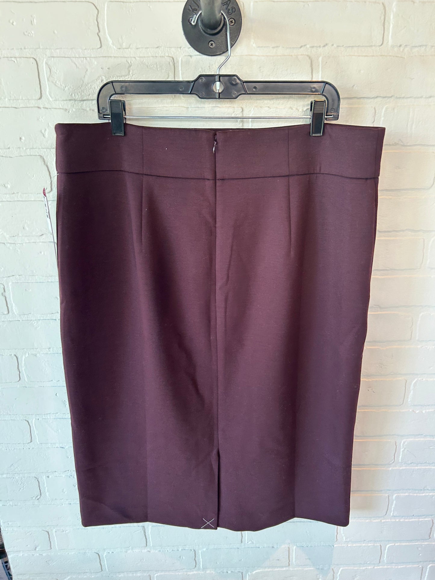 Skirt Midi By Ann Taylor In Purple, Size: 18