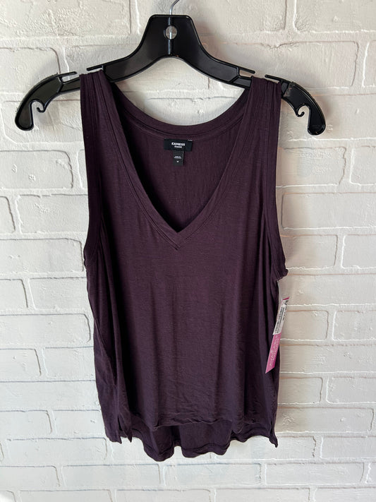 Top Sleeveless By Express In Purple, Size: M