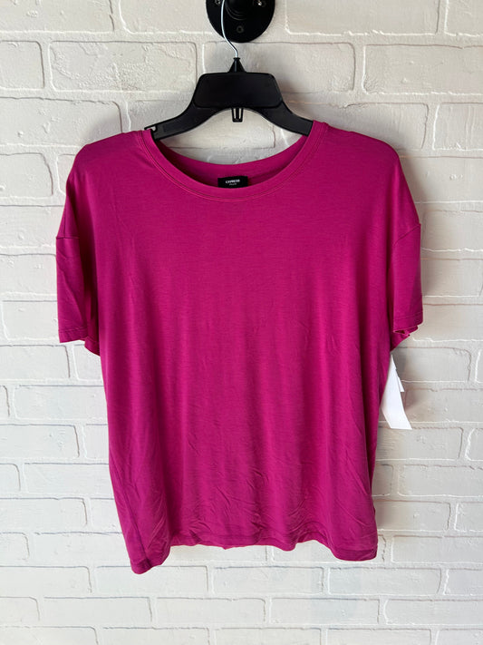 Top Short Sleeve Basic By Express In Pink, Size: M