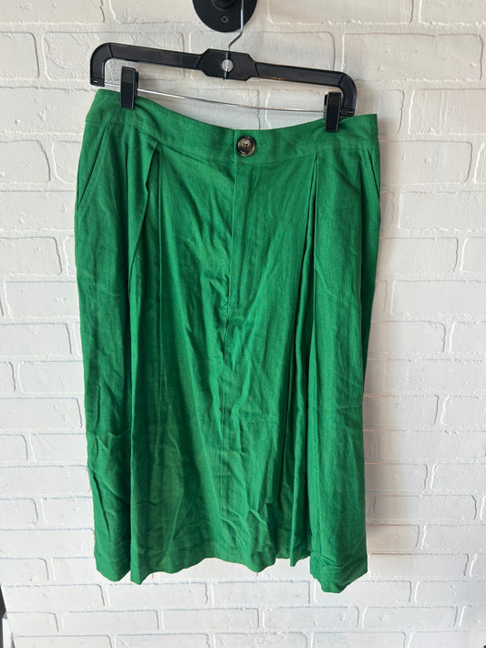 Skirt Midi By Who What Wear In Green, Size: 12