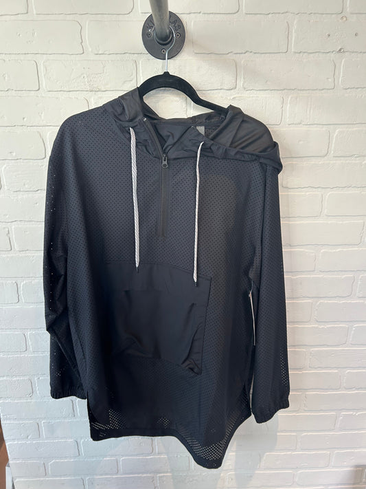 Athletic Top Long Sleeve Hoodie By Zella In Black, Size: M