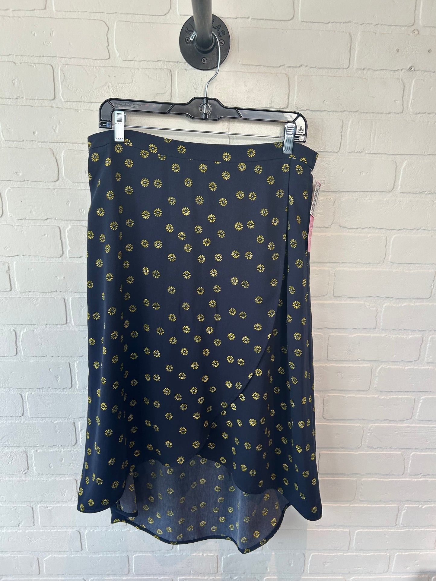 Skirt Midi By J. Crew In Blue & Yellow, Size: 12