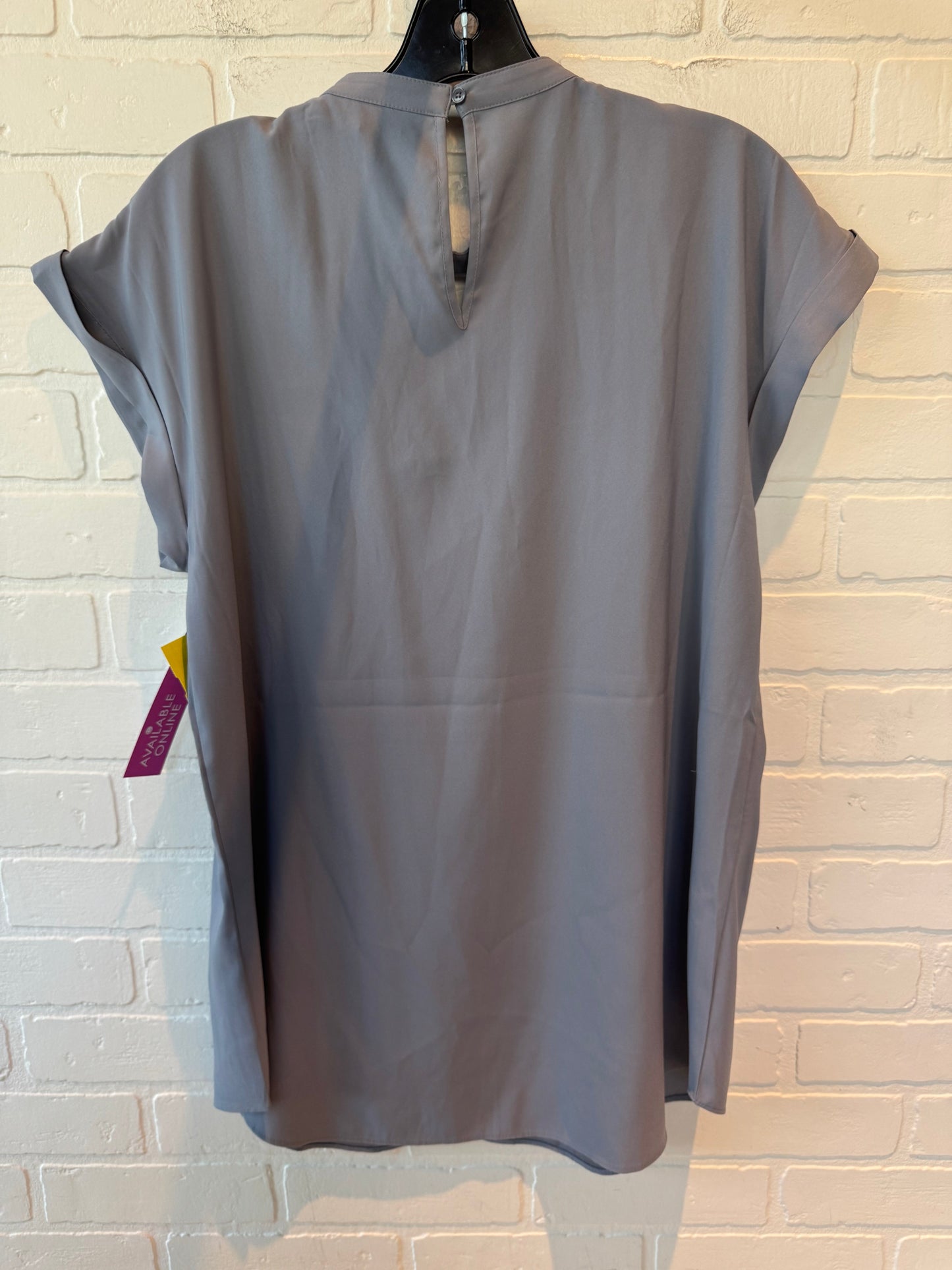 Top Short Sleeve By Express In Grey, Size: L