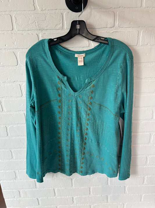 Top Long Sleeve By Sundance In Green, Size: L