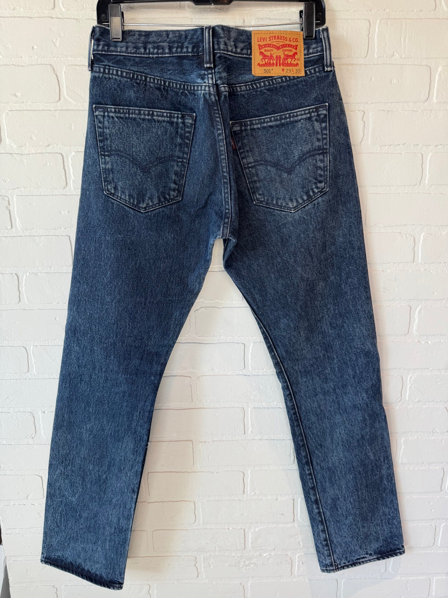 Jeans Straight By Levis In Blue Denim, Size: 6