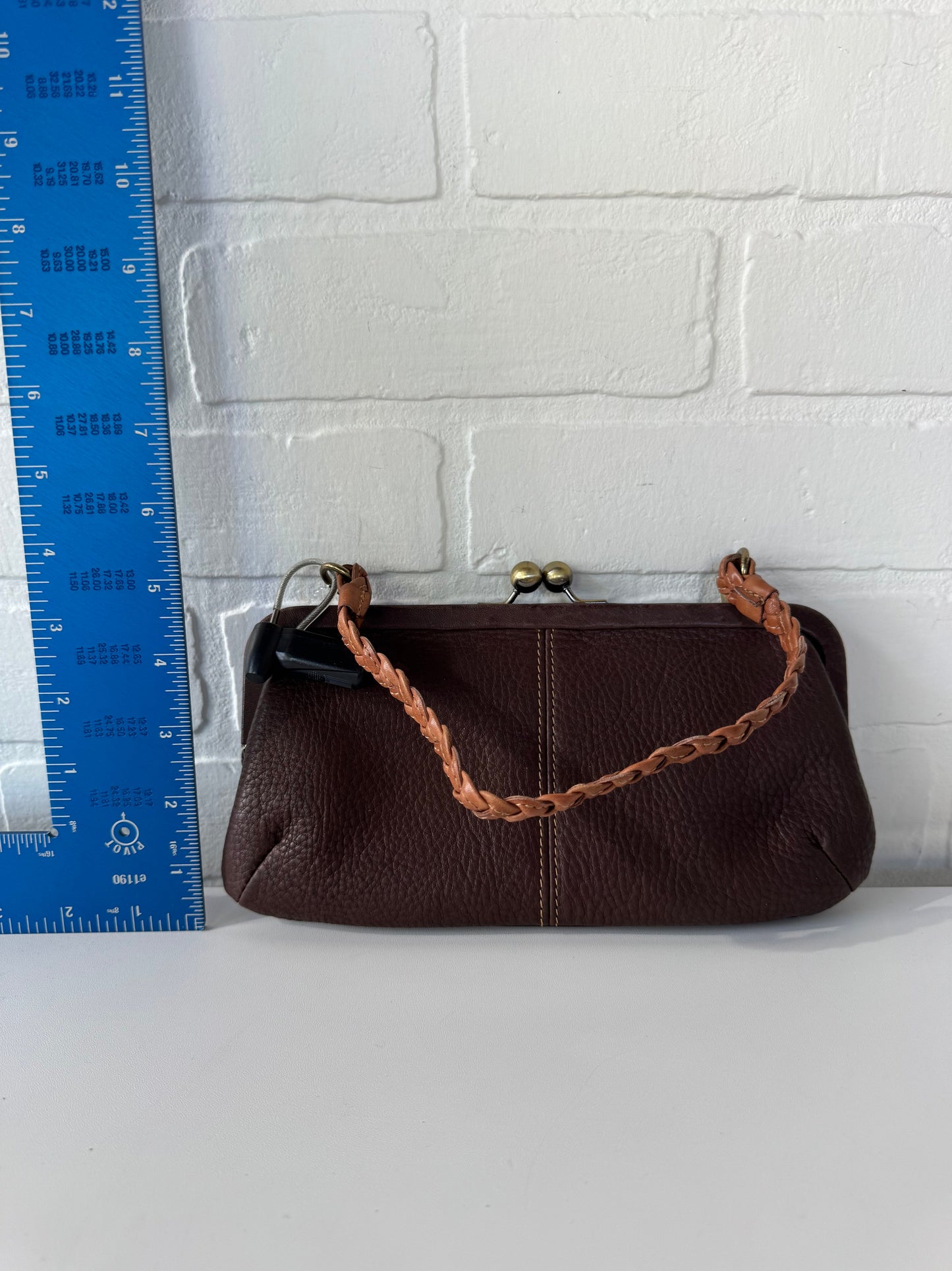 Clutch Leather By Fossil, Size: Small