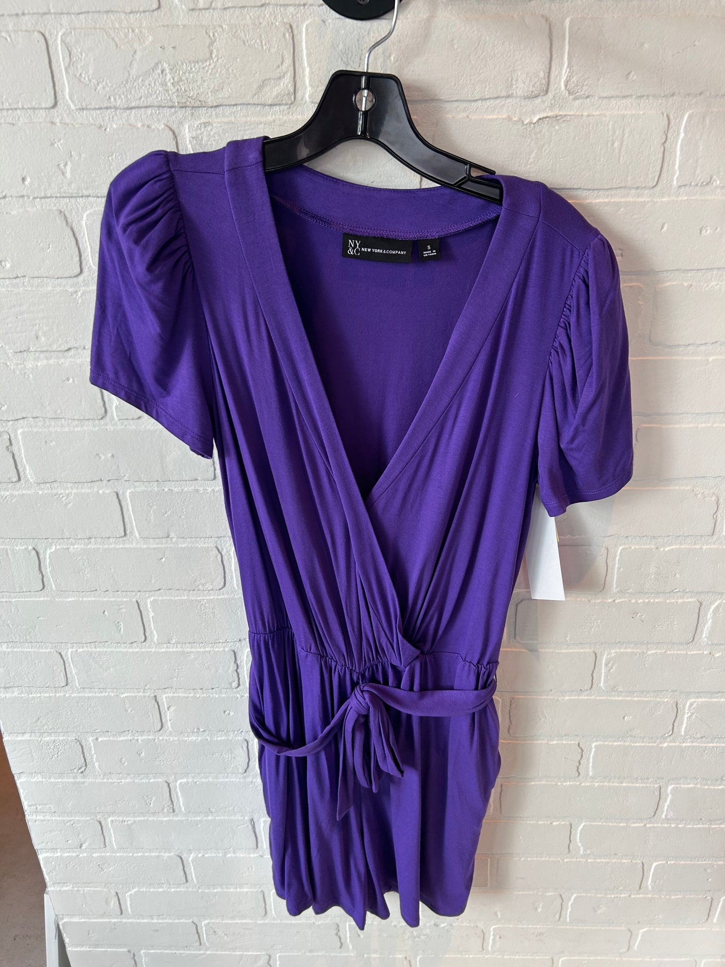 Romper By New York And Co In Purple, Size: S