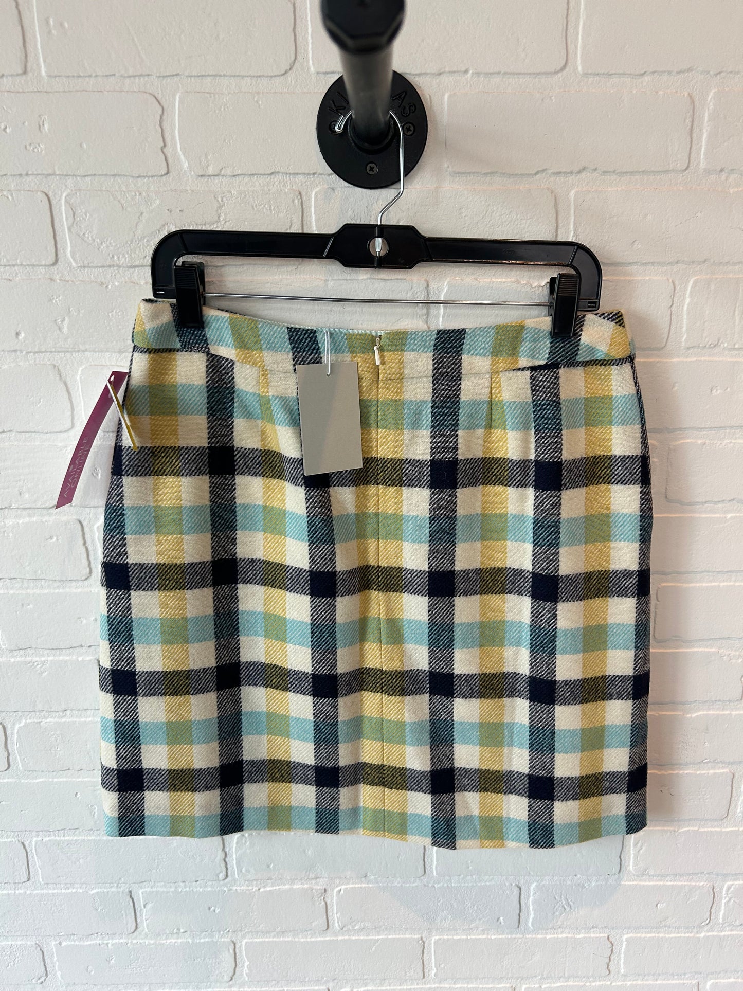 Skirt Mini & Short By Boden In Blue & Yellow, Size: 8