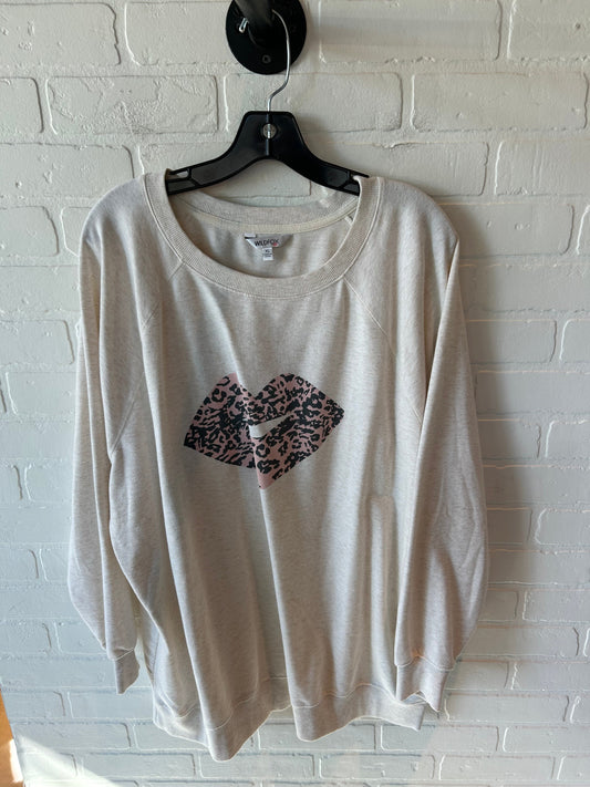 Sweatshirt Crewneck By Wildfox In Tan, Size: Xl