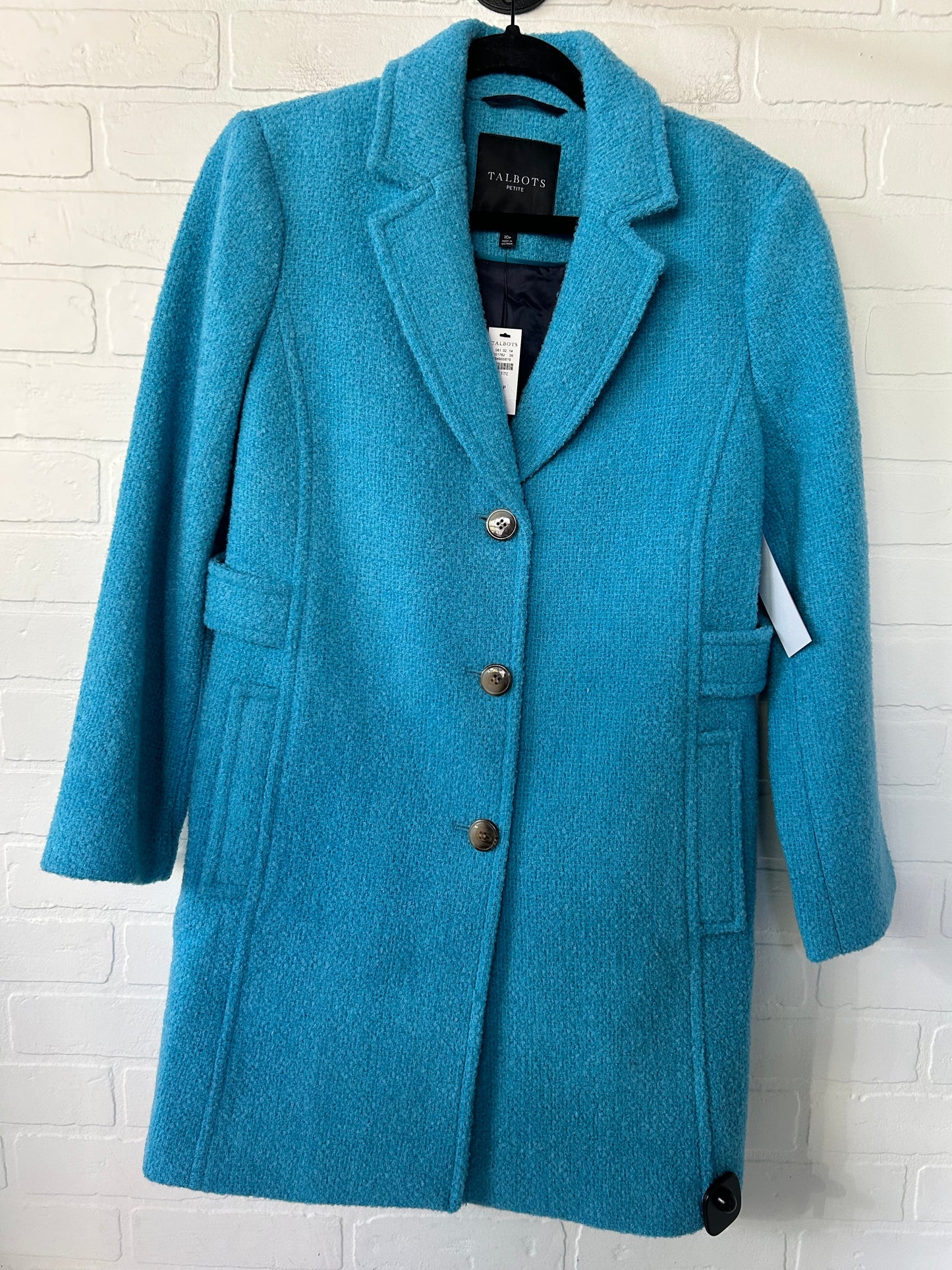 Coat Peacoat By Talbots In Blue, Size: Mp