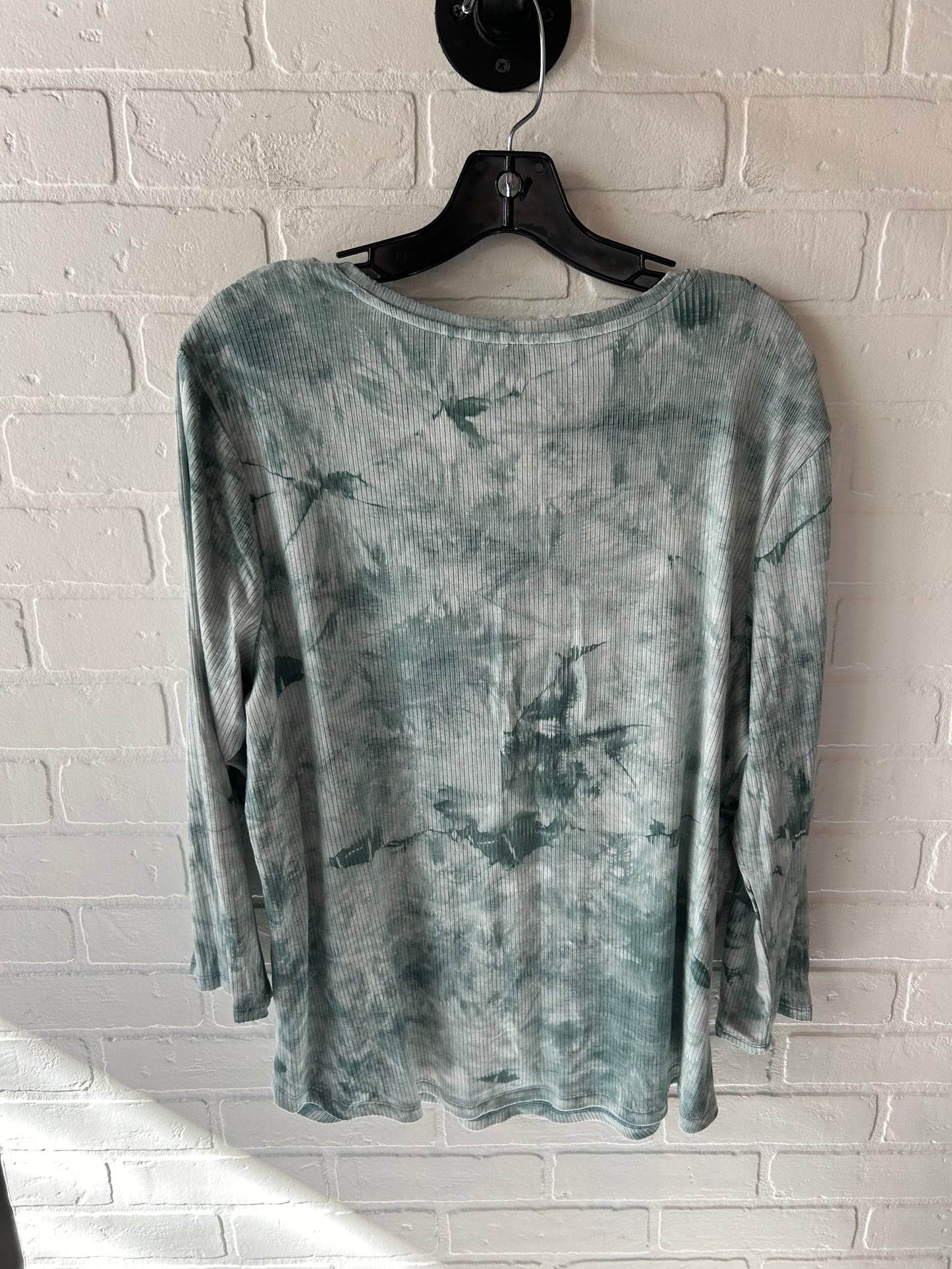 Top Long Sleeve By Simply Vera In Green, Size: Xxl