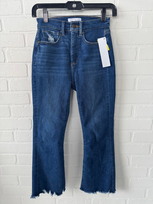 Jeans Cropped By Loft In Blue Denim, Size: 0