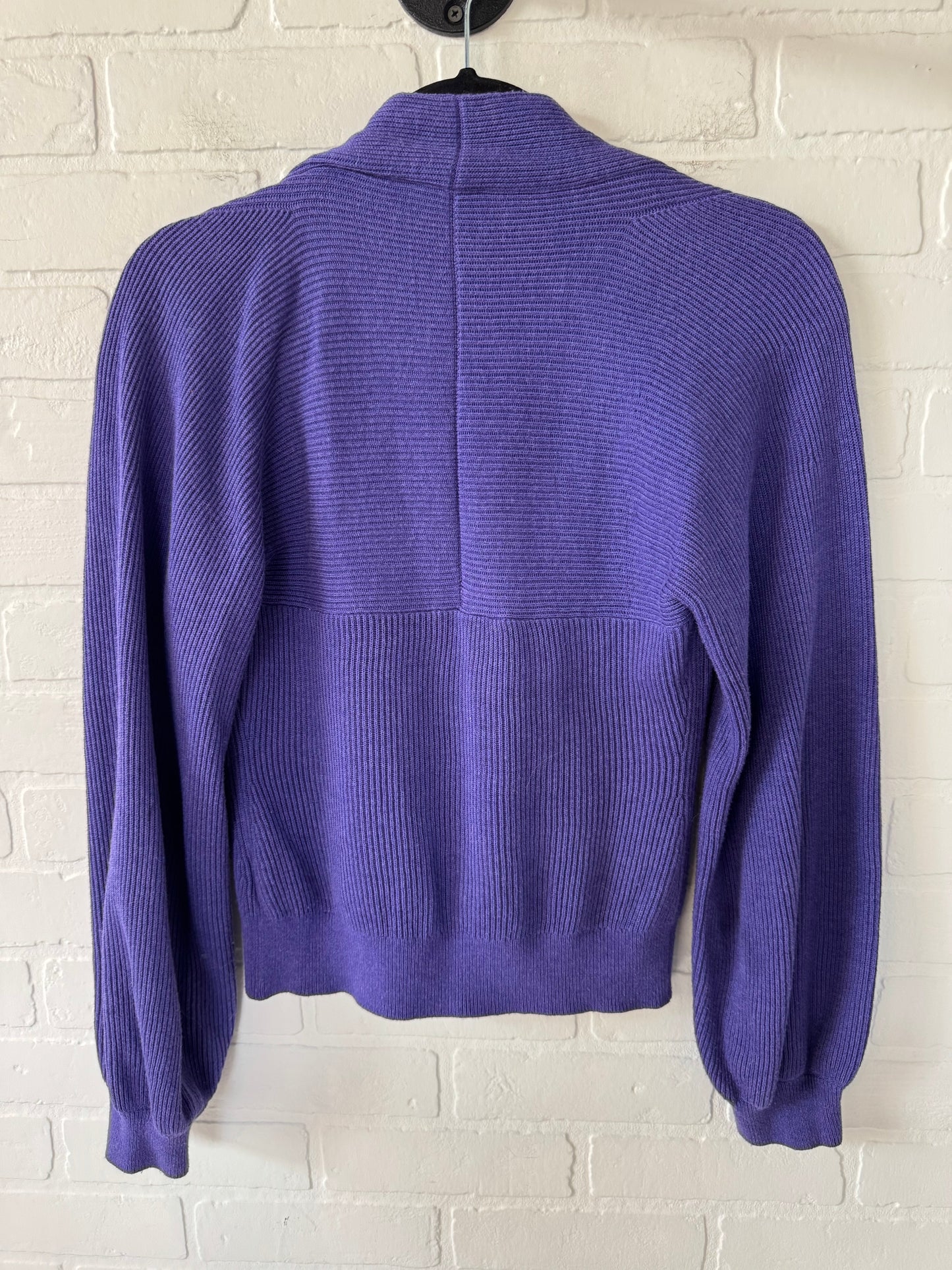 Sweater Cardigan By Cabi In Purple, Size: Xs