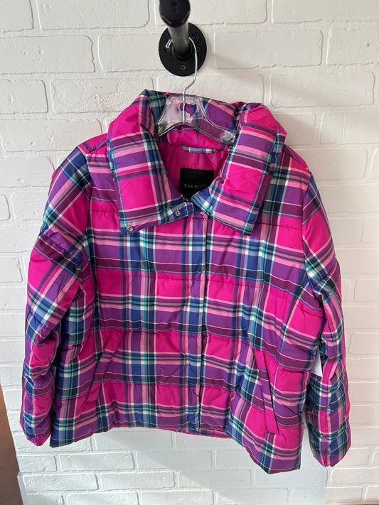 Jacket Puffer & Quilted By Talbots In Pink & Purple, Size: L