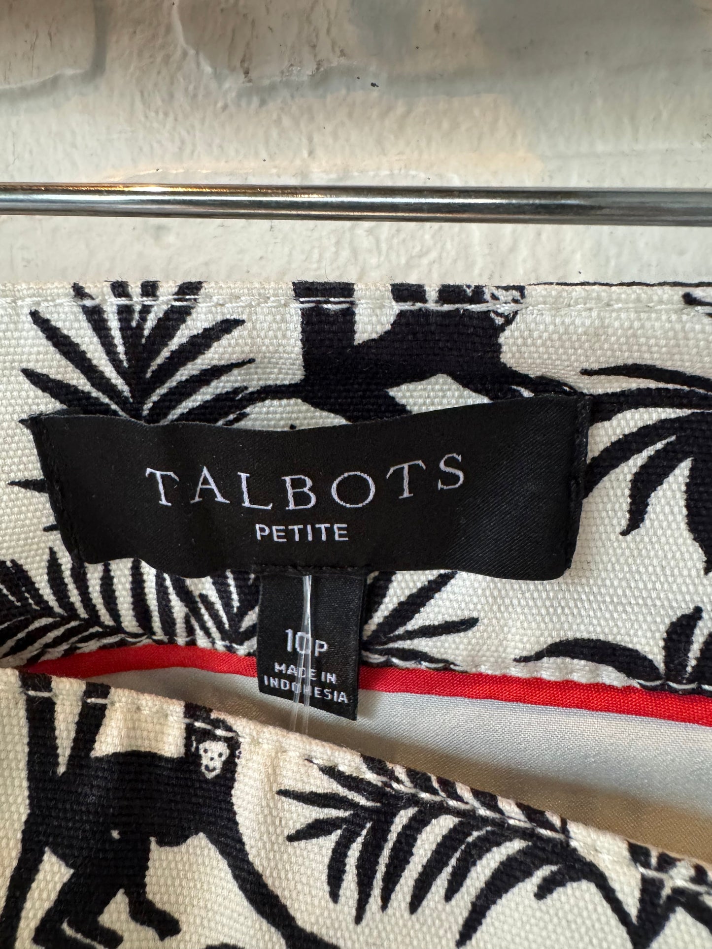 Skirt Mini & Short By Talbots In Black & White, Size: 10p