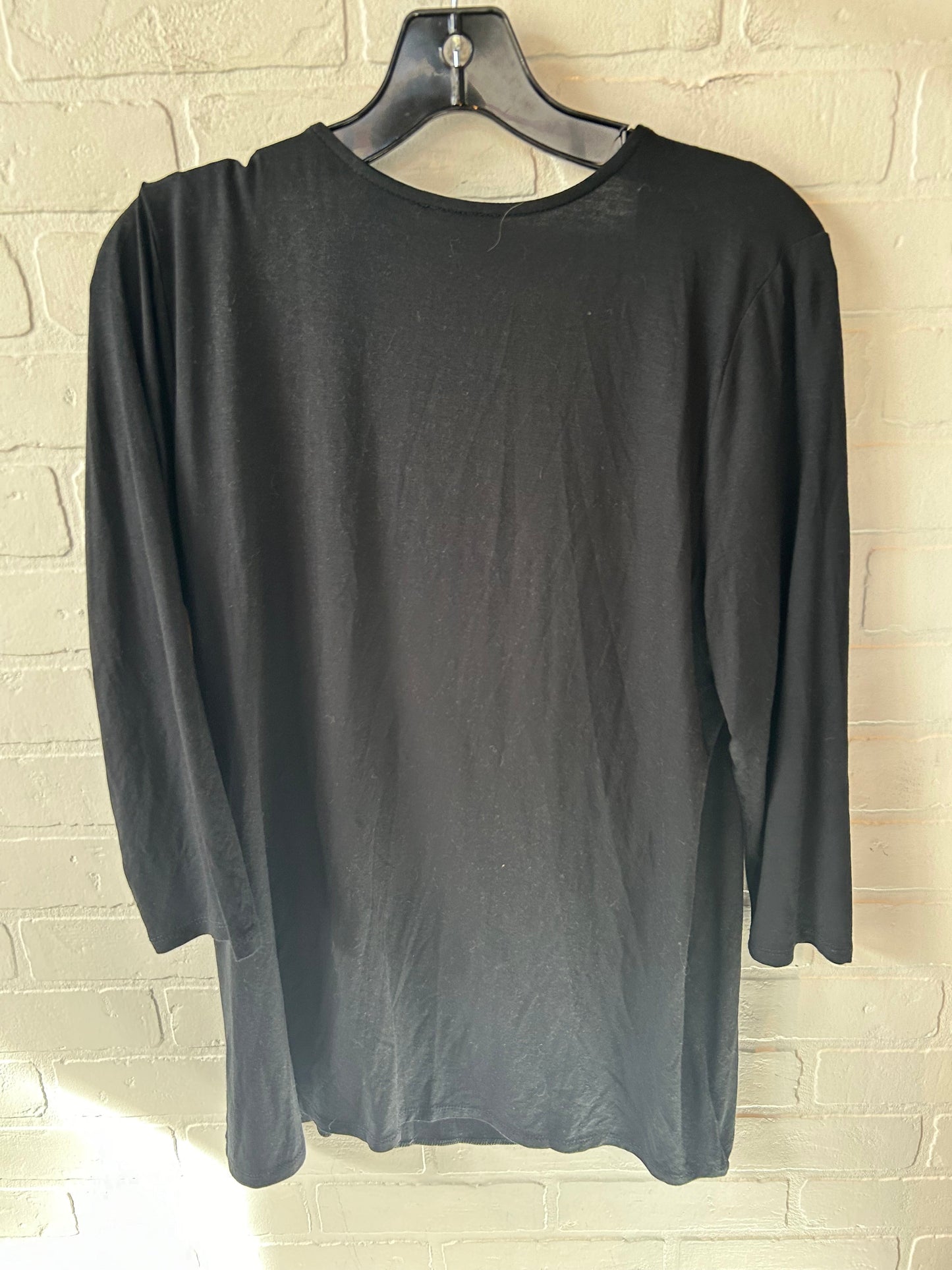 Top 3/4 Sleeve Basic By J. Jill In Black, Size: M