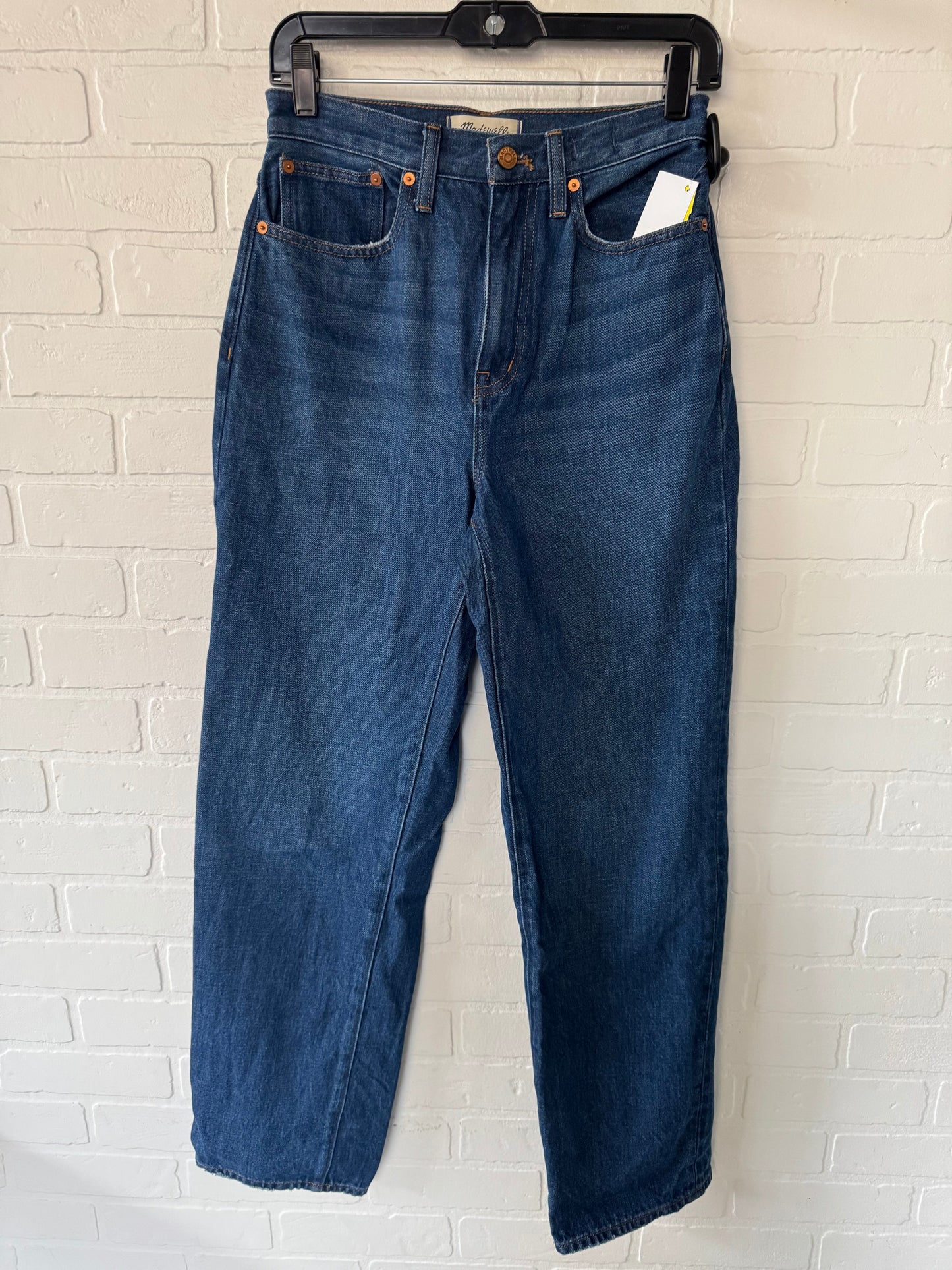 Jeans Straight By Madewell In Blue Denim, Size: 2