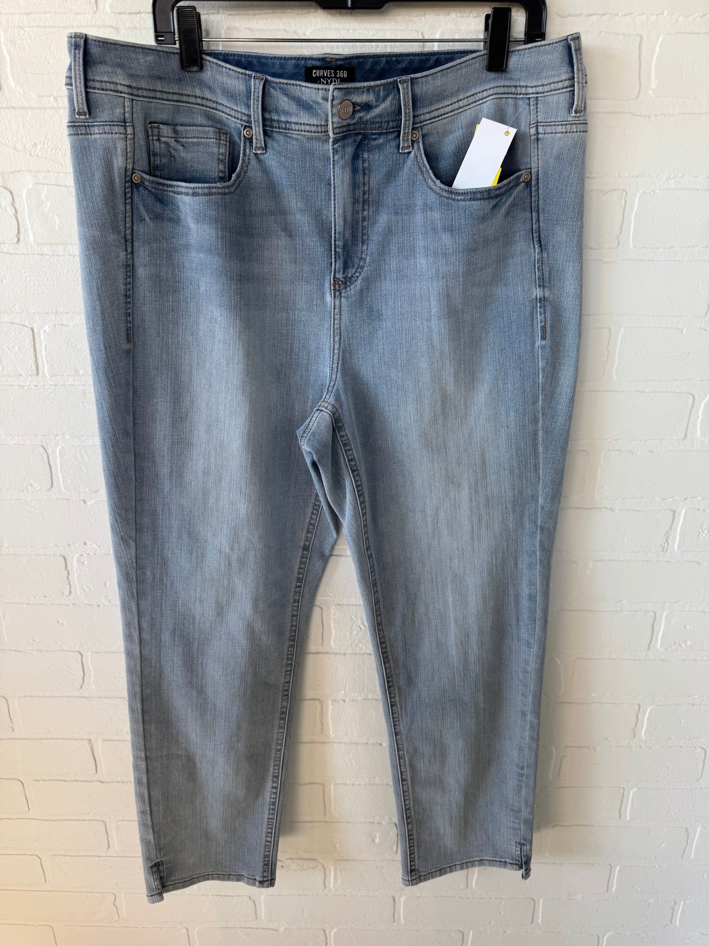 Jeans Straight By Not Your Daughters Jeans In Blue Denim, Size: 16