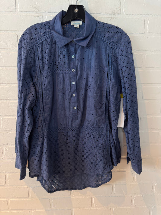 Top Long Sleeve By Sundance In Blue, Size: Xs