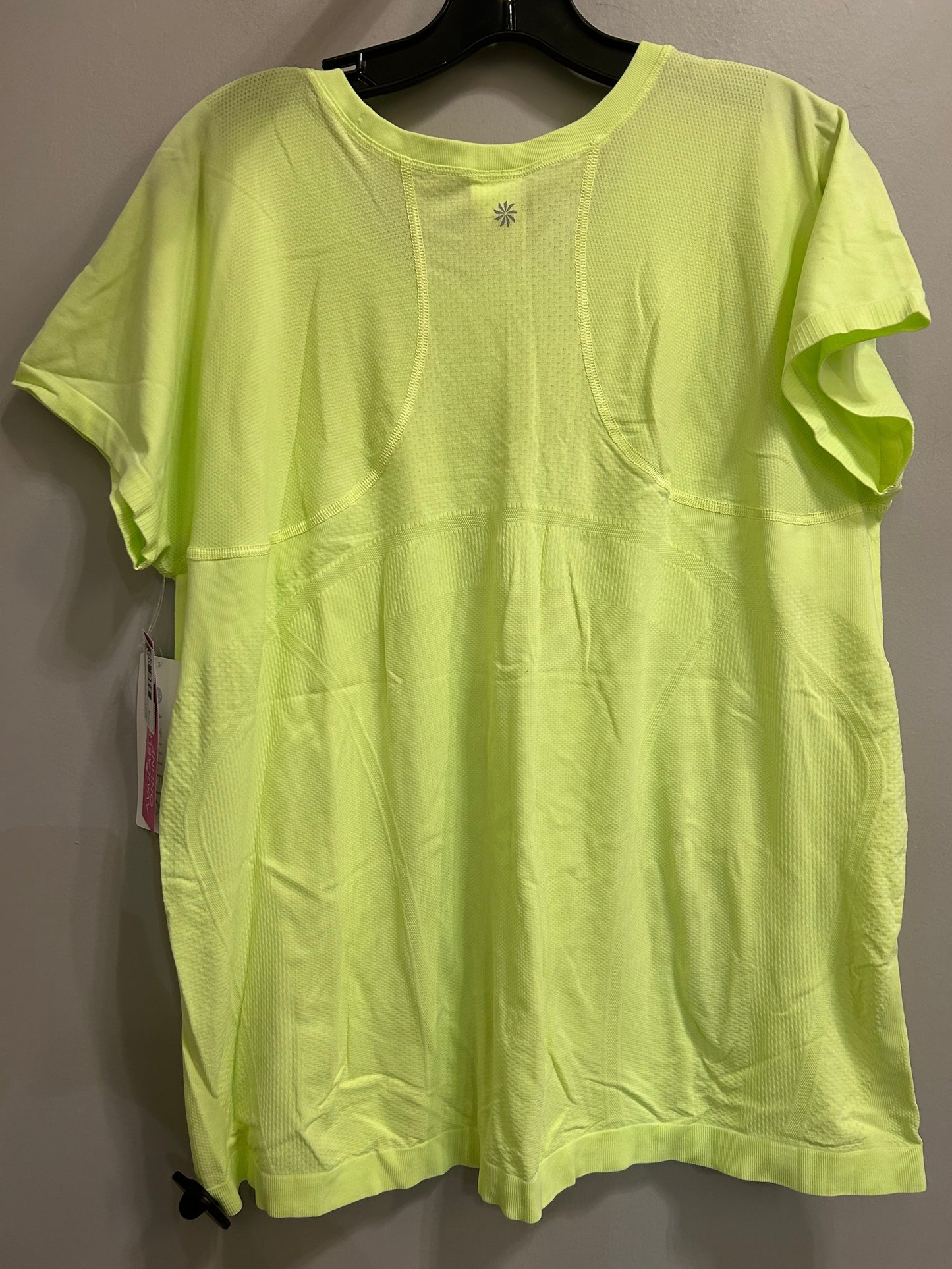 Athletic Top Short Sleeve By Athleta In Green, Size: 2x