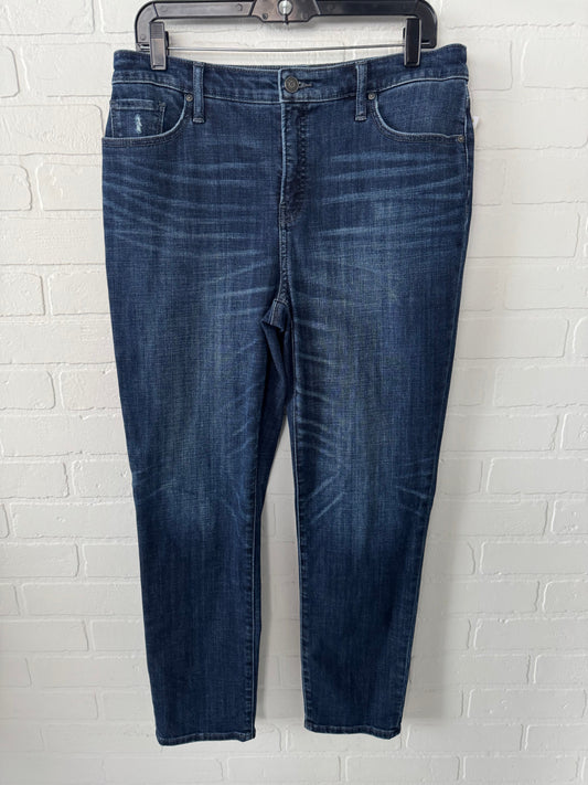 Jeans Skinny By Chicos In Blue Denim, Size: 8