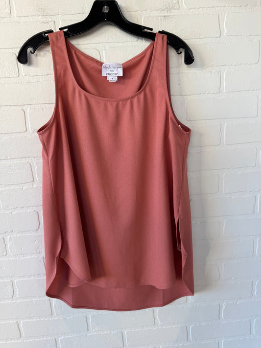 Top Sleeveless By Chicos In Pink, Size: S