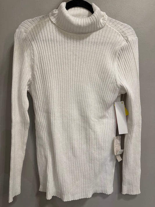 Top Long Sleeve By Chicos In White, Size: L