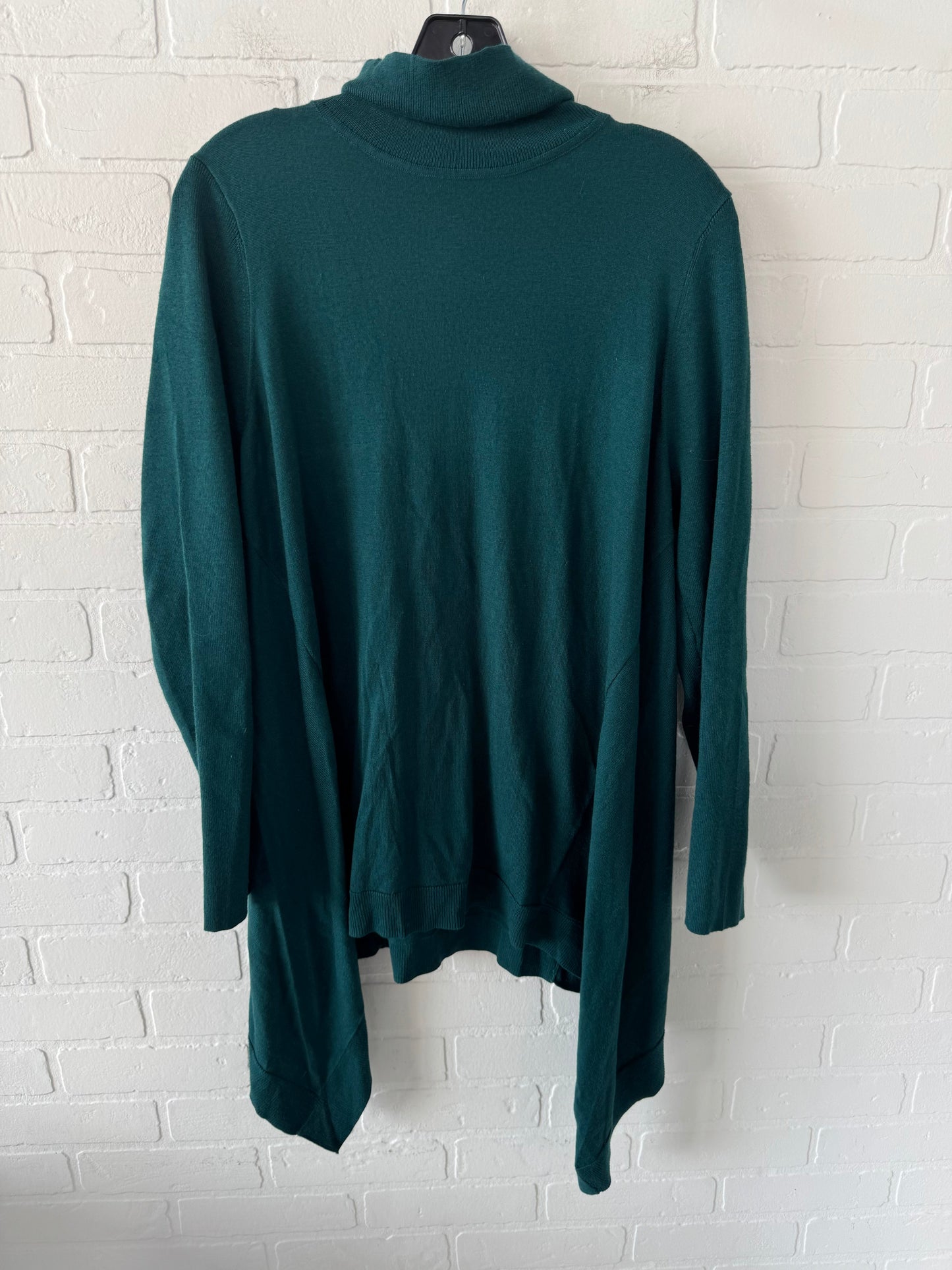 Sweater By Chicos In Green, Size: L