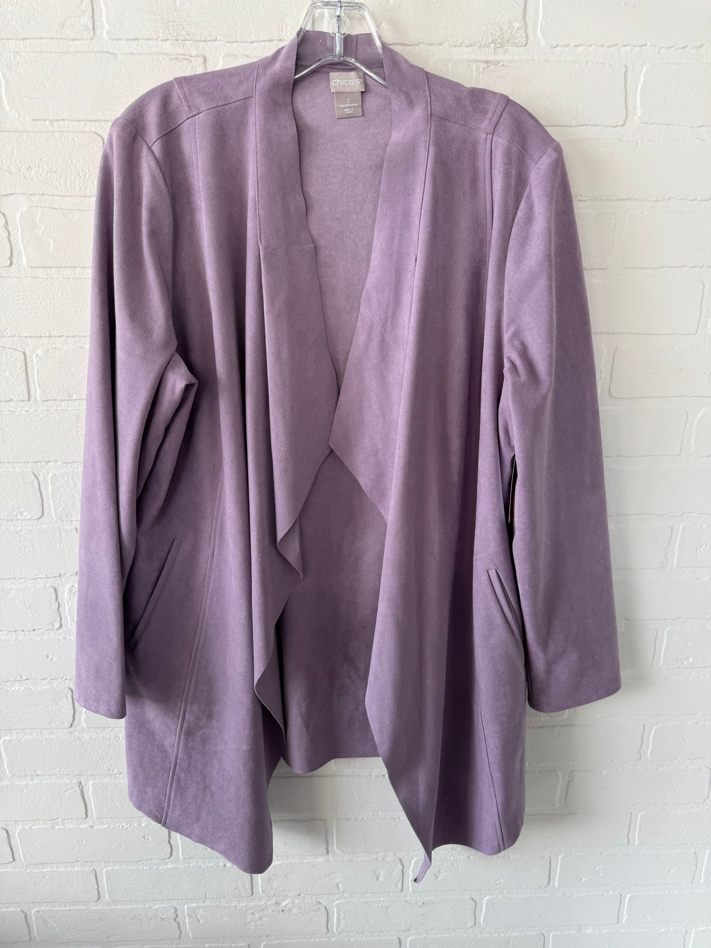 Blazer By Chicos In Purple, Size: L