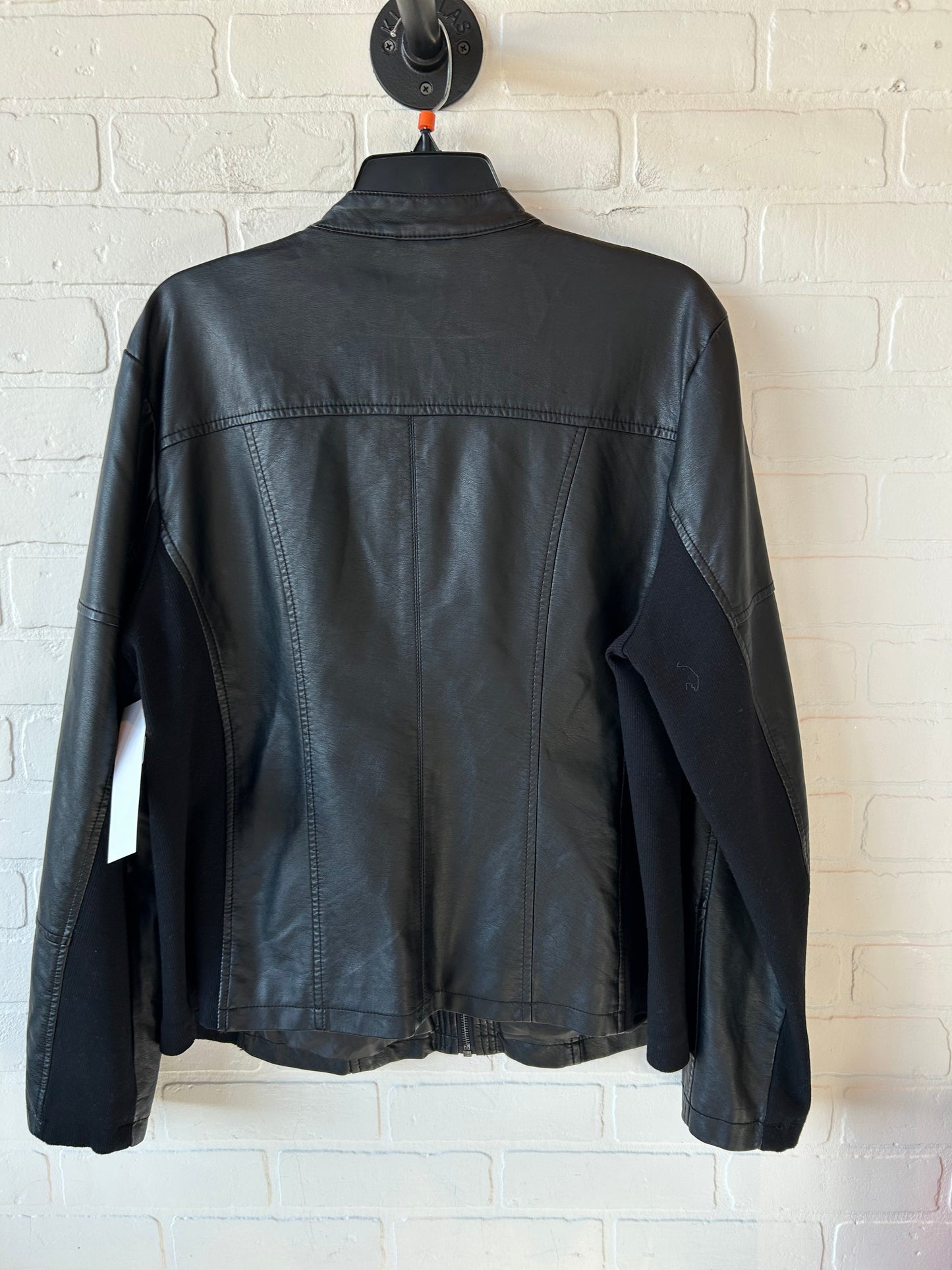 Jacket Moto By Maurices In Black, Size: 1x