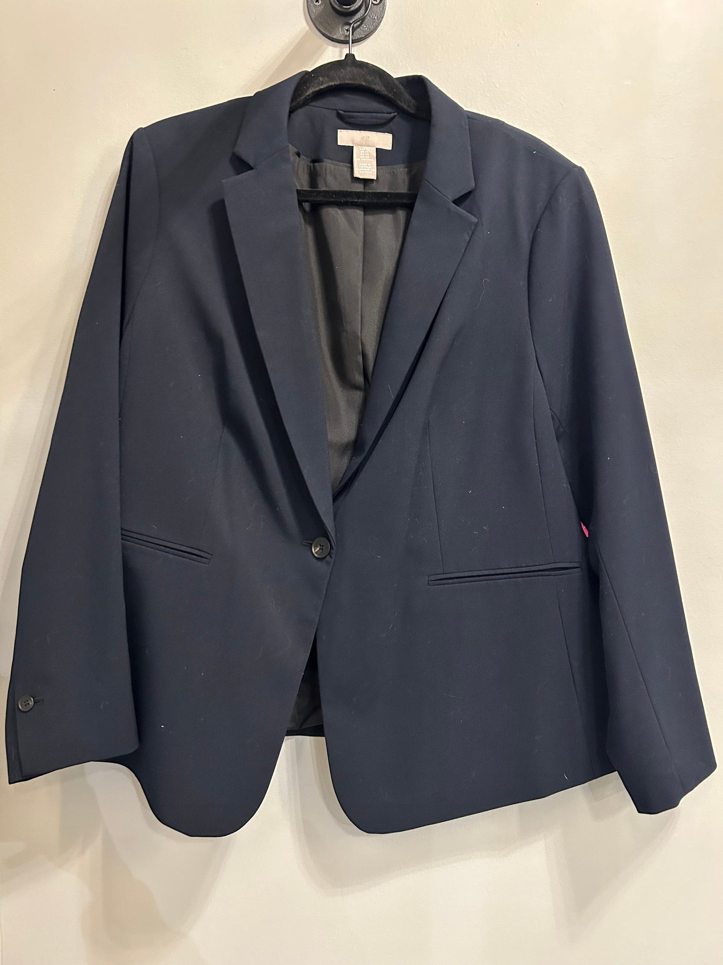 Blazer By H&m In Navy, Size: Xl