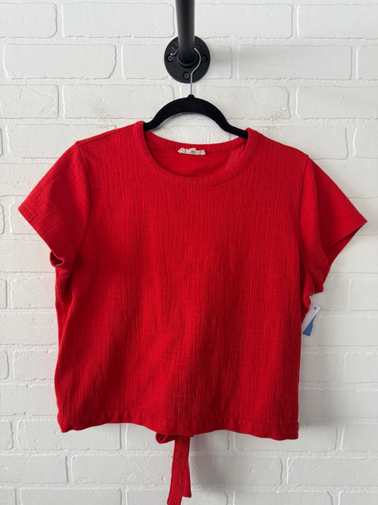 Top Short Sleeve By Madewell In Red, Size: L