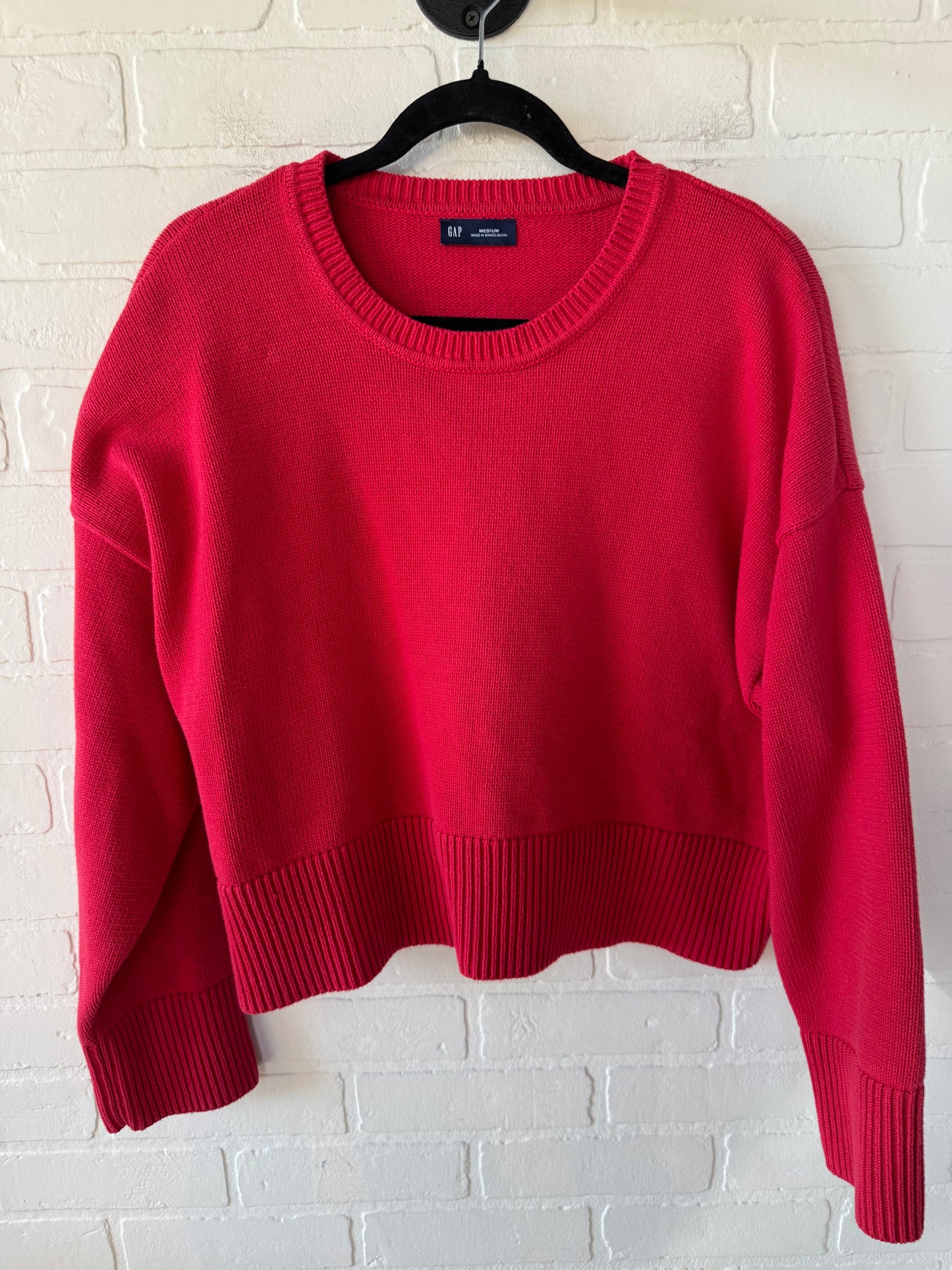 Sweater By Gap In Red, Size: M