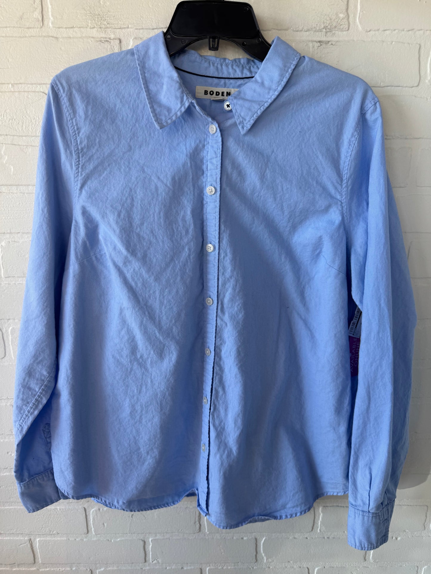 Top Long Sleeve By Boden In Blue, Size: L