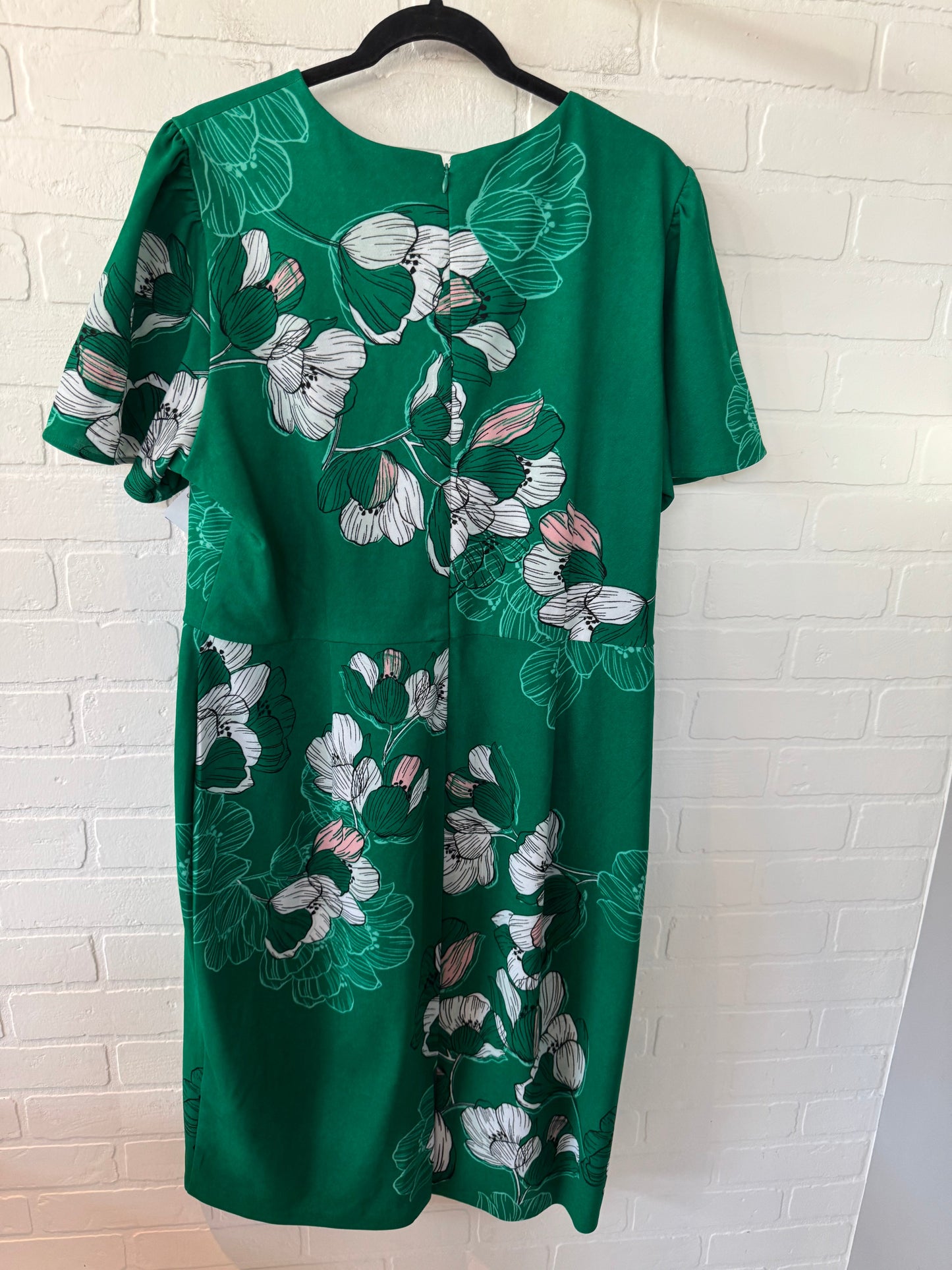 Dress Work By Liz Claiborne In Green & Pink, Size: 1x